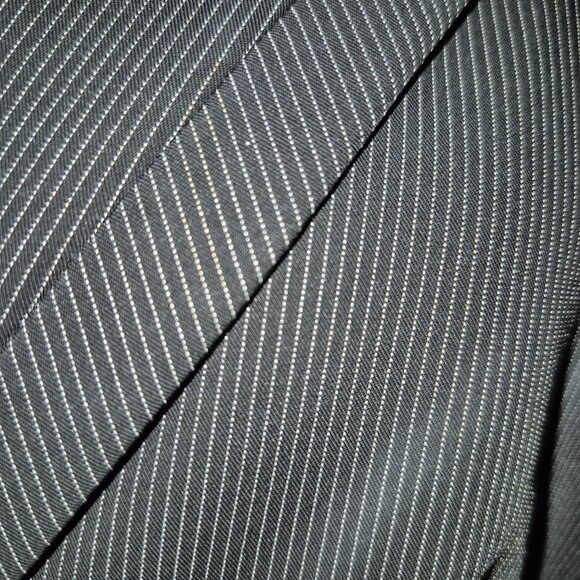 Dalia Black Blazer with White Stripes Blazer (8) - Picture 5 of 9